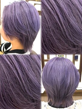 アミリー ひたち野うしく店(Amily) ハイライトバレイヤージュダブルカラーケアブリーチ20代30代