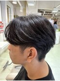 刈り上げフェザーパーマ