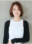前髪なしオトナボブ