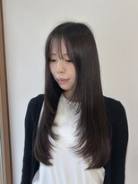 ネオリーブウリ 二子玉川店(Neolive uri)&nbsp;ミディアムヘア暗めカラーデザインカラーフェイスフレーミング