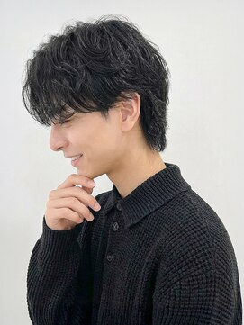 ソワー 甲斐店(SOWER) ニュアンスパーマメンズセンターパート