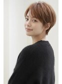 大人可愛いショート　ショートボブ　ハイライト　ベリーショート