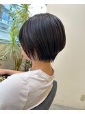【藤田】夏に軽やかショートボブ6/7ダークブルー