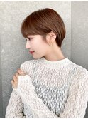 ハンサムショート/丸みショートボブ/20代30代40代50代/顔周り