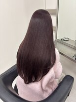 Valone Tokyo レイヤーカット/韓国ヘア/髪質改善【12/1NEW OPEN（予定）】&nbsp;ba13064_髪質改善ストレートバーガンディーボルドーブラウン艶髪