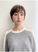 厚めバング大人可愛いベリーマッシュ
