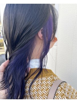 ラミール マツエ(lamiell matsue) インナーカラー/アッシュブラック/パープル/デザインカラー