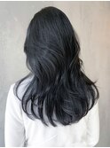 ブルーブラックレイヤーカット_セクションカラー_ba378232