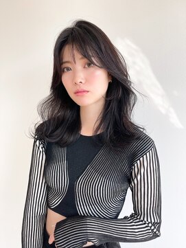 グローブス 表参道(THE GLOBES) くびれ外ハネ　ミディアムレイヤー　HALU