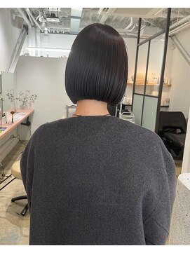 オムズドット(om's dot) ボブ×ナチュラルカラー（お客様スタイル）