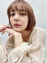 マチルダボブ丸みボブ大人可愛いボブベージュ20代30代40代