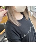 インナーカラー ベージュ ケアブリーチ