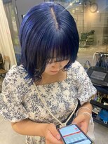 ノエル(hair design Noel) 【noel】ayaka×寒色ブルー