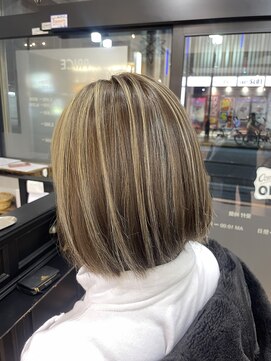 インパークス 町屋店(hair stage INPARKS) ボブ×コントラストハイライト