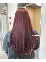 フォンズ(FONS)&nbsp;ブリーチなしカラー　暖色カラー　カシスカラー　艶カラー　学割