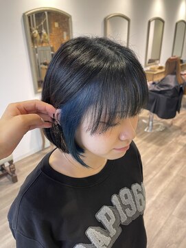 フェリーチェヘアーデザイン(Felice) インナーカラー×ネイビーブルー