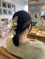 ラボヌールヘアー 宇都宮店(La Bonheur hair) タイトアレンジ【宇都宮駅/レイヤーカット】