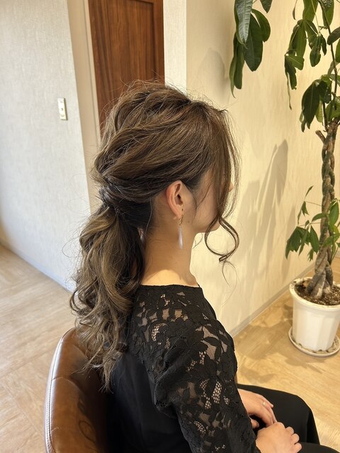 結婚式ヘアセット