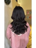 【コテ巻き風パーマ】