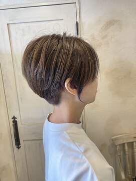 ヘアーリゾートガーデン 南林間店(Hair Resort Garden) ハイライト/アンブレラカラー/ネビージュ/ハンサムショート