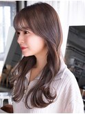 ☆レイヤーカット毛先ワンカールくせ毛風カール薄めバングデジパ