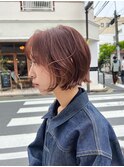 【masa】柔らかいブラウンカラーとカーリーボブ