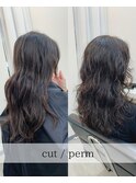癖を生かしてパーマスタイル