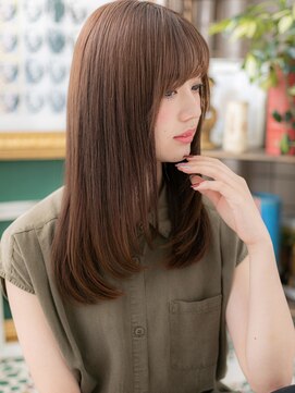 カバーヘアアンドスパ ブリス 浦和(COVER HAIR&SPA bliss) シースルーバングツヤ感ニュアンスカラーh4浦和20代30代40代