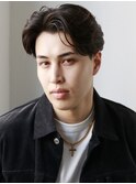 men's/メンズ/フェザーパーマ/黒染め/韓国/ブルーブラック/渋谷