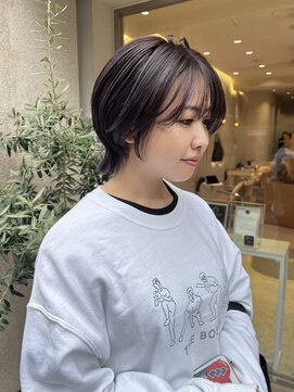 マイル 渋谷(mile) ショートウルフ/グレーバイオレット