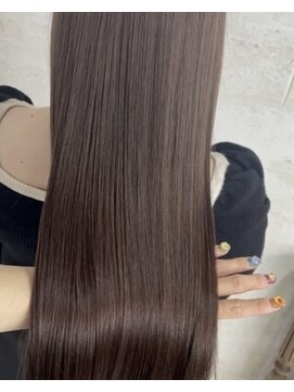 ミーノ(miino) 透け感ベージュ×美髪ストレート