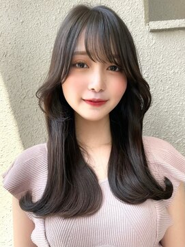 ロンドミラー 博多店(Lond Mirror) ミディアムレイヤー黒髪カタログココアベージュオリーブグレー