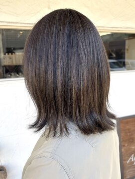 アルファ(alpha) 大人ガーリー/ダークアッシュ/似合わせカット/ミディアムレイヤ