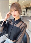 １０代２０代丸みくびれ低めハイトーンボブっぽショート