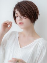 カバーヘアアンドスパ ブリス 浦和(COVER HAIR&SPA bliss) グレージュブラウン刈り上げ小顔丸みショートボブX浦和30代40代