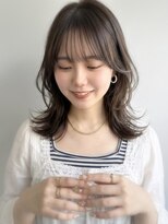 エル セルカ 高田馬場(el CERCA) ミディアムひし形レイヤーカット×顔まわりレイヤー