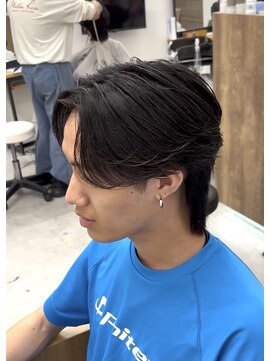 メンズサロンラシルバイレストプラス(MEN'S SALON racil by rest plus) フェザーパーマ風