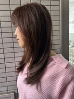 ディジョン 自由ヶ丘(Dijon)&nbsp;韓国顔まわりレイヤーカットグレージュオリーブベージュブラウン