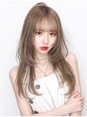 似合わせレイヤーカット透明感ベージュ髪質改善銀座
