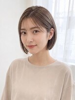 エレナ 那覇 新都心(Helena)&nbsp;流しバング/ショートボブ/ミルクティーベージュ