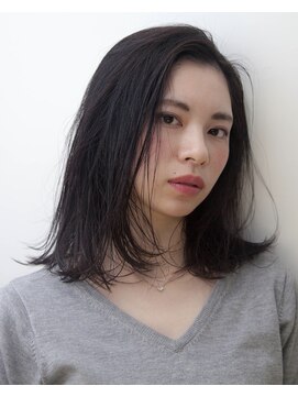 ヘアメイク エイト キリシマ(hair make No.8 kirishima) 〔No.８ 中村〕セミウエット　ロブ