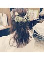 アンスリウム(anthurium) ウエディングナチュラルハーフアップスタイル