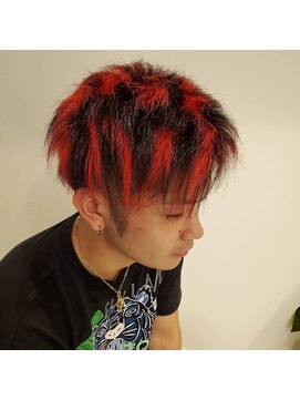 オンリー ヘア(ONLY HAIR) 手加減なしのMAXレッドメッシュカラー