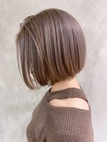 アイティーバイアルバム 八王子店(IT by ALBUM)&nbsp;ピンクミルクティー_カーキグレージュマッシュショート_ba319092