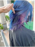 ケアブリーチダブルカラー_ネイビー&ブルーバイオレット