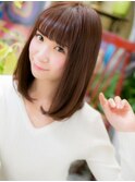 大人かわいい♪小顔シースルーバングミディa志木20代30代40代