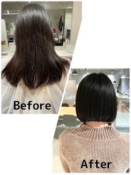 アイディール(:ideal) 20代30代40代［スタイルチェンジ］艶のある大人女性前下がりボブ