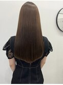 【お客様スタイル】ツヤ髪 上品カラー 透明感ベージュカラー