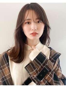 ルル 表参道(lulu.) メルティカラー ネビージュ チェリーブラウン ミニウルフ