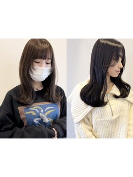 毛流れや骨格、髪質に合わせたカットでクセやお悩みも解決◎大人気のフェイスレイヤースタイルもお任せを♪